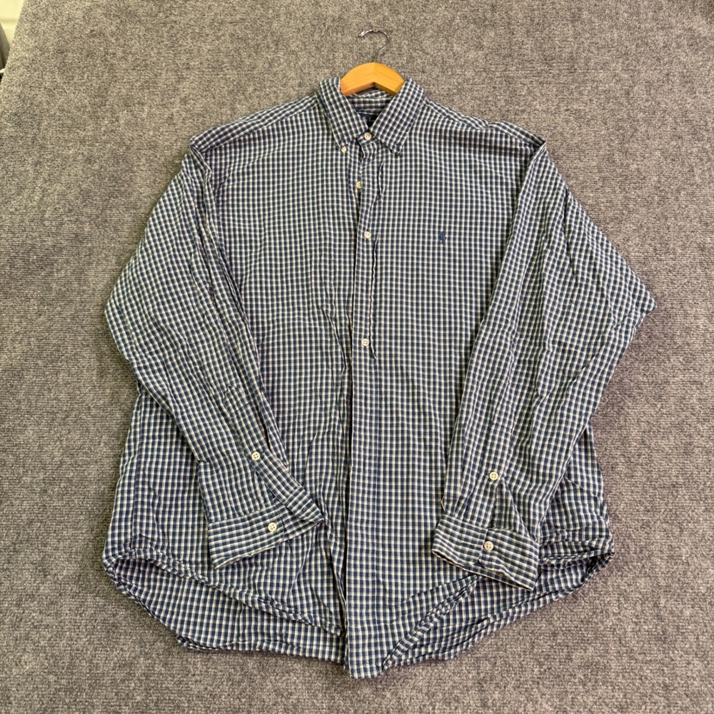 VTG Polo Ralph Lauren Blake Plaid Flannel Long Sleeve Shirt Mens XL
Blue 90s